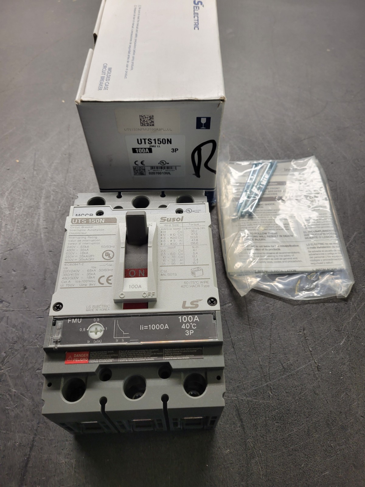 LS Electric #UTS150N Circuit Breaker.