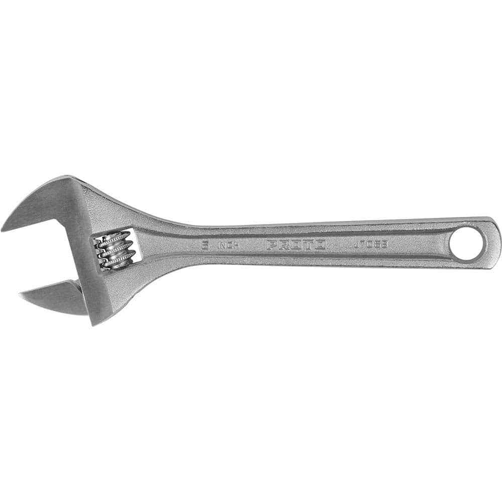 Proto J706B Adjustable Wrench: Steel, Chrome Finish
