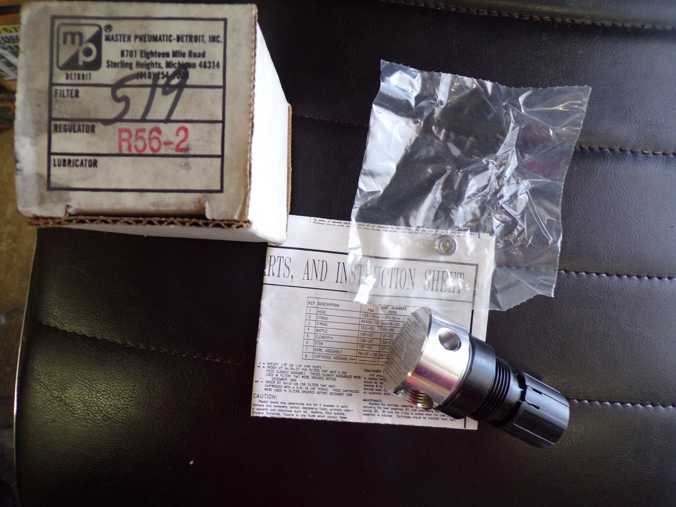 NEW Master Pneumatics Filter Regulator 519 R56-2 *FREE SHIPPING*