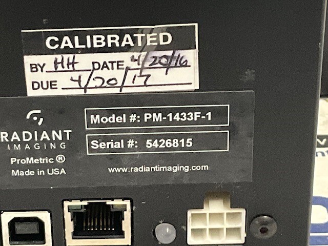 Radiant Zemax Imaging Colorimeter – PM-1433F-1 – w/Case & Accessories w/Warranty