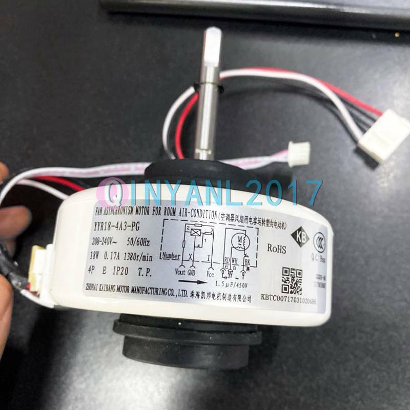 1PC NEW YYR18-4A3-PG air conditioner motor Replace RPG15Q-3 Y4S476A711