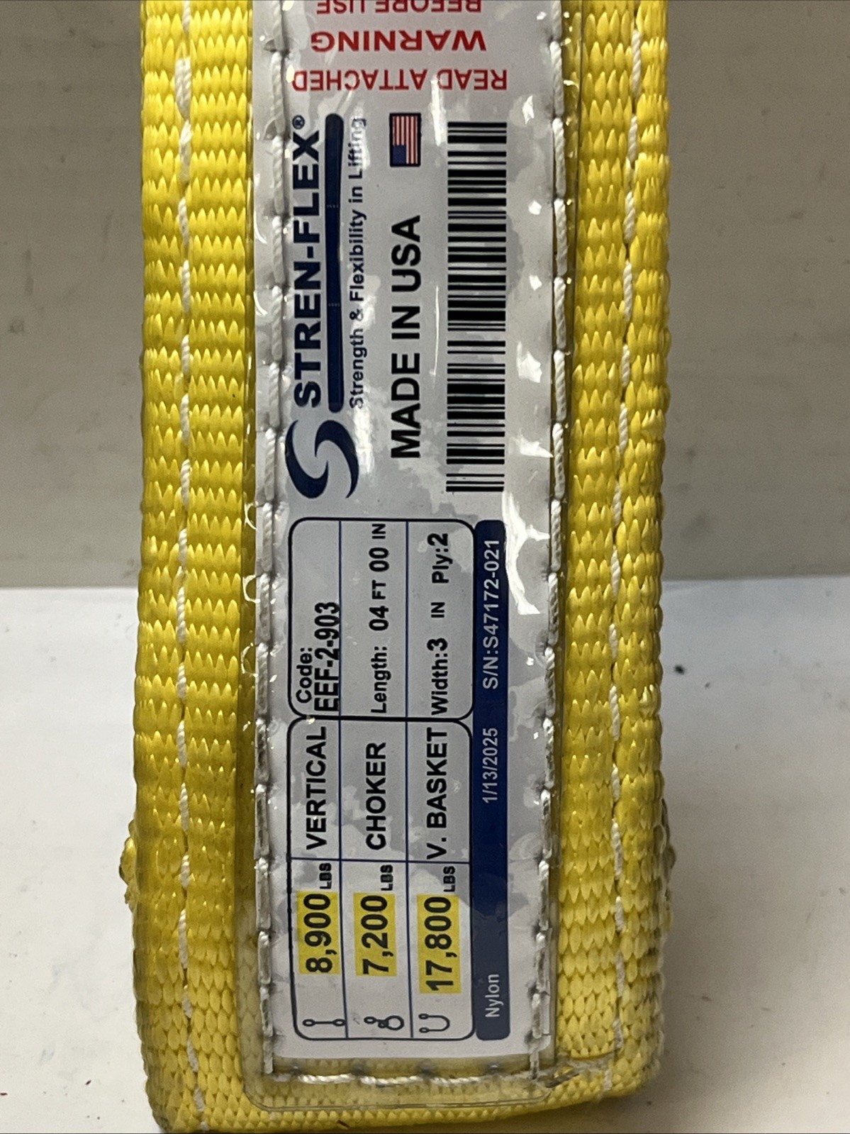 Stren-Flex Eef-2-903 Length 4 Ft