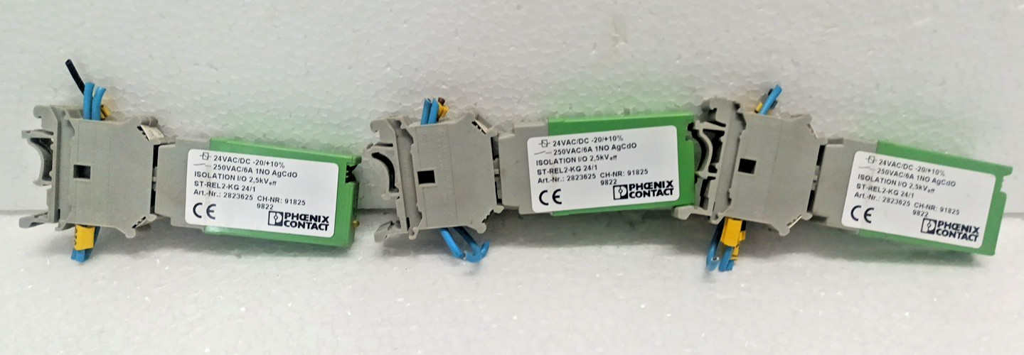 Phoenix Contact ST-REL2-KG 24/1 24 VAC/DC Art Nr : 2823625 Lot Of 3 Pcs