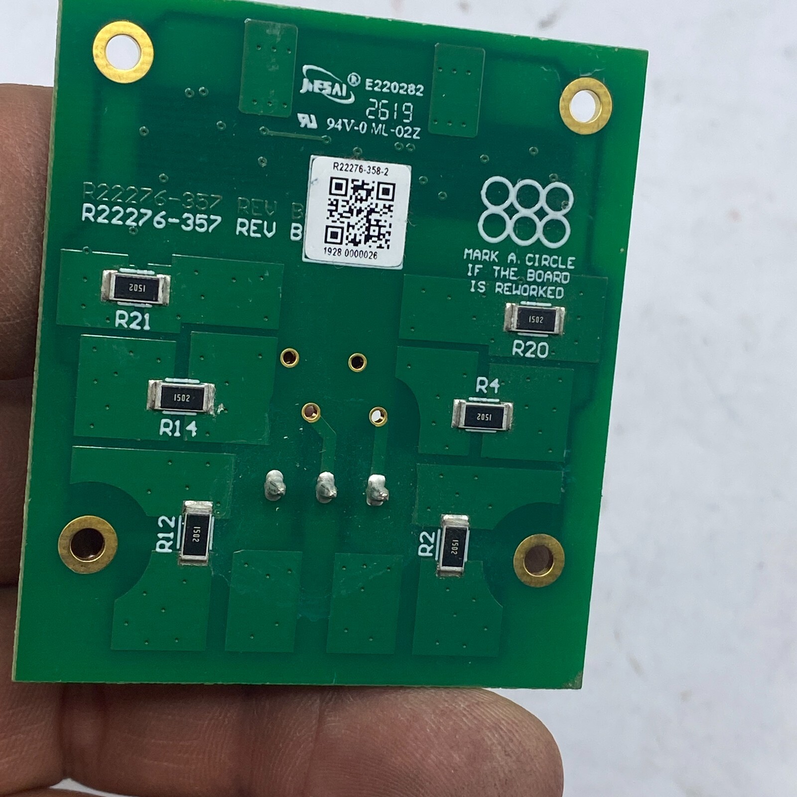P22276-358-2 1928 0000026 / R22276-357 REV B / E220282 94V-0 ML – 02Z BOARD 🔔