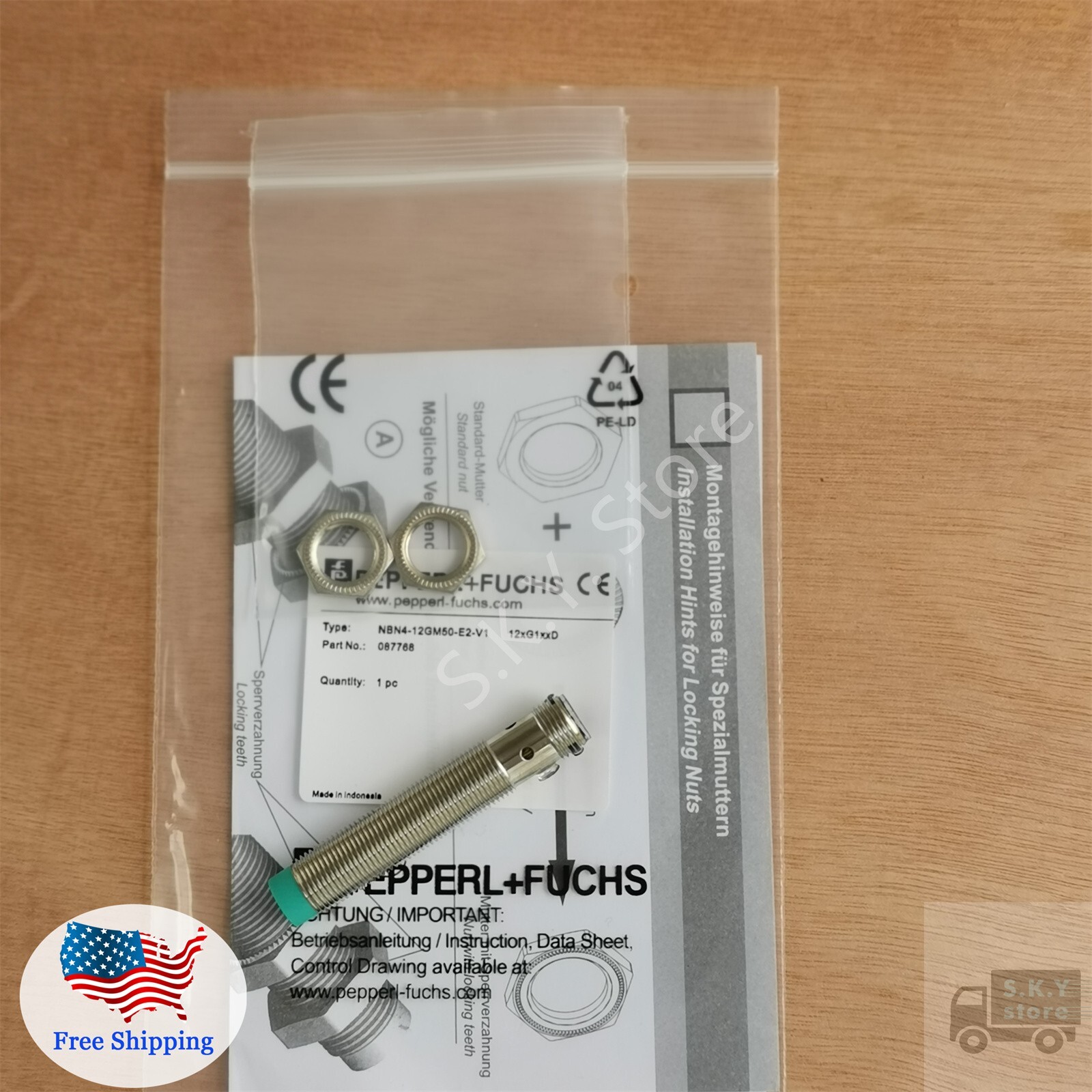 New In Bag For PEPPERL+FUCHS NBN4-12GM50-E2-V1 Photoelectric Sensor US Stock