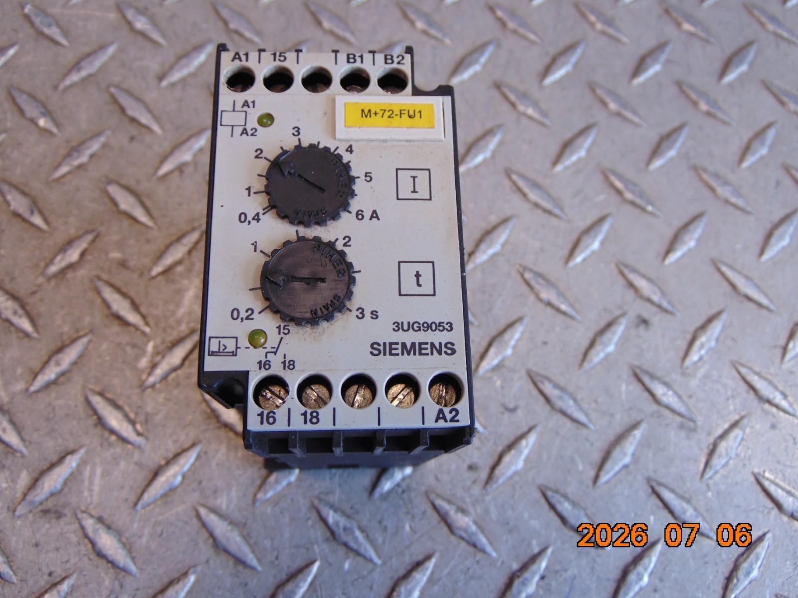 Siemens 3UG9053-0AA10 Solid State Time Relay 0.2-3S / 0.4-6A – Free Shipping