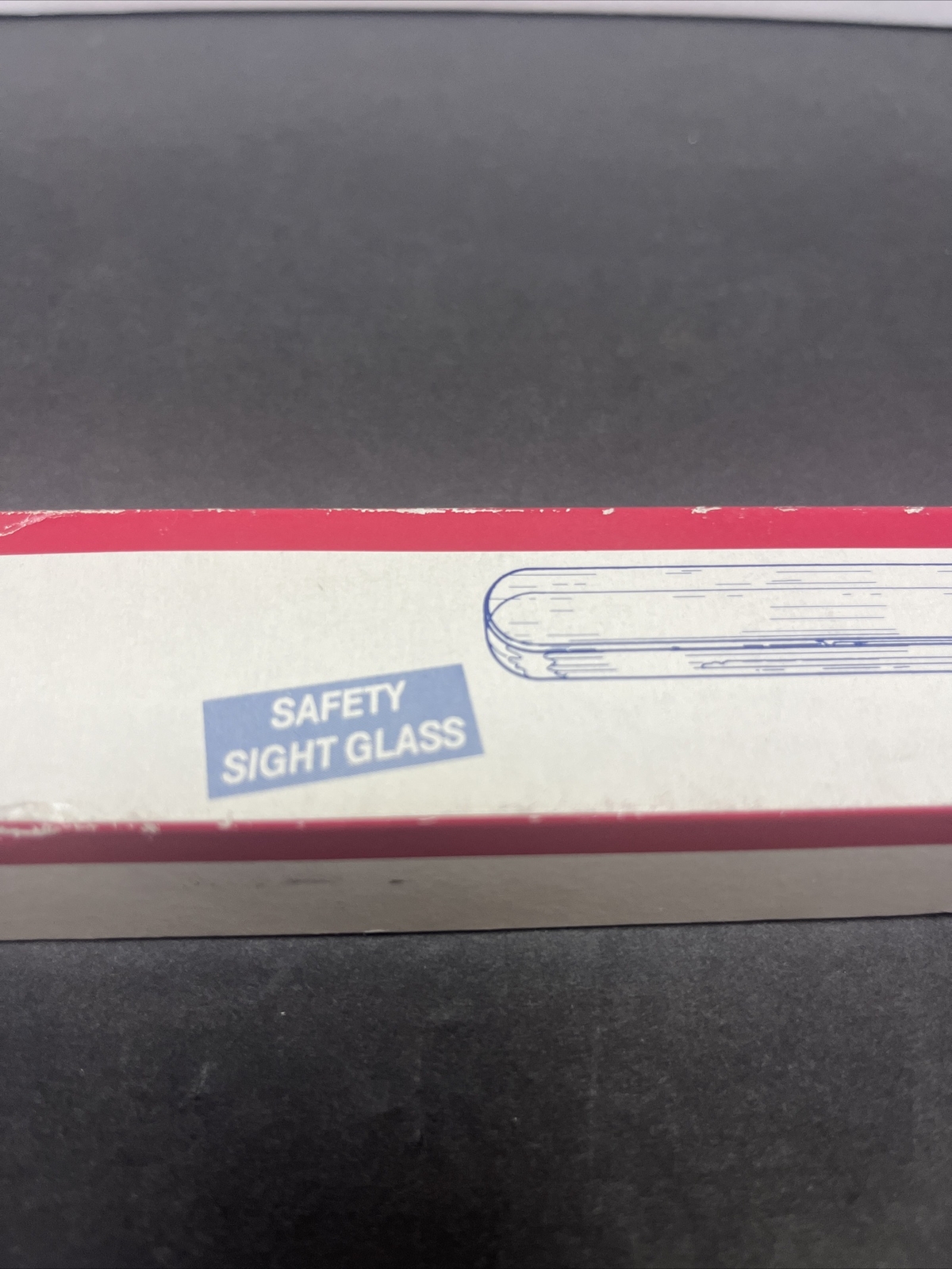 RARE VTG KLINGER MIL-G-16356 TRANSPARENT GLASS B-7 NEW OLD STOCK MADE IN AUSTRIA