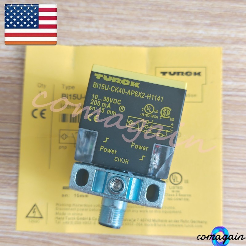 15mm For Turck Bi15U-CK40-AP6X2-H1141 10-30VDC 200mA Proximity Switch Sensor