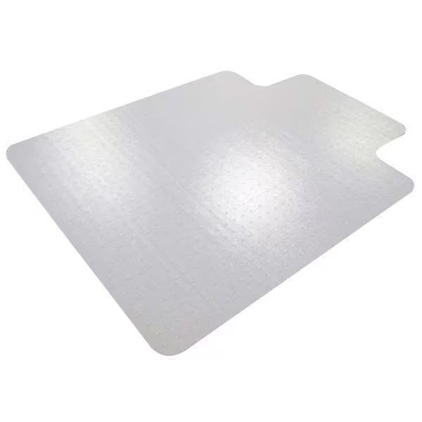 Floortex Chair Mat, Rectangular, Clear, 48″x48″ FR1112123ER Floortex FR1112123ER