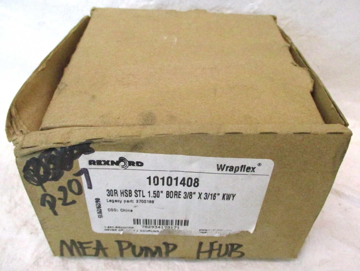 Rexnord 10101408 Wrapflex 30R HSB STL 1.50″ Bore 3/8″ x 3/16″ KWY A6697PA
