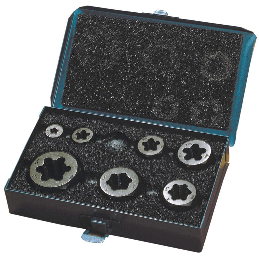 GREENFIELD THREADING 403522 Die Set,Metric,HSS,7pc 53PT23