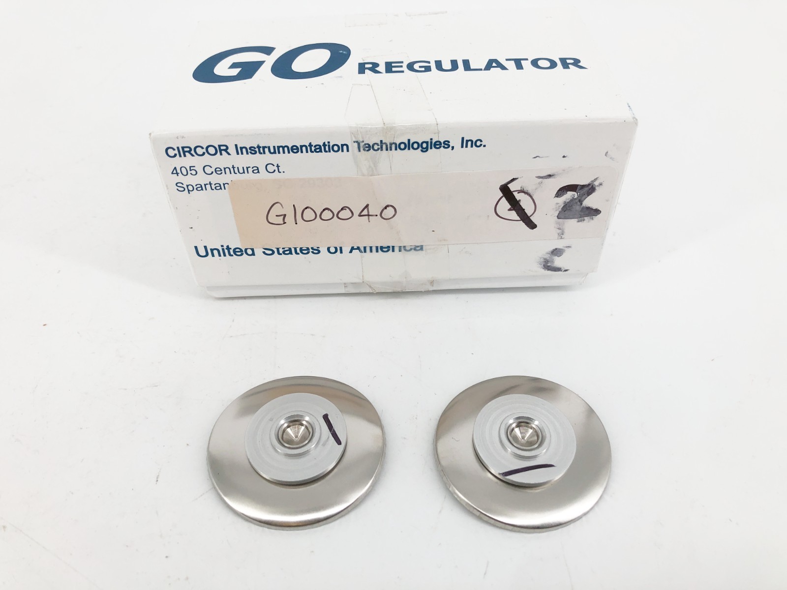 Box of 2 New Circor Go Regulator G100040 Diaphragm Assembly For PR-1 PR-2 PR1