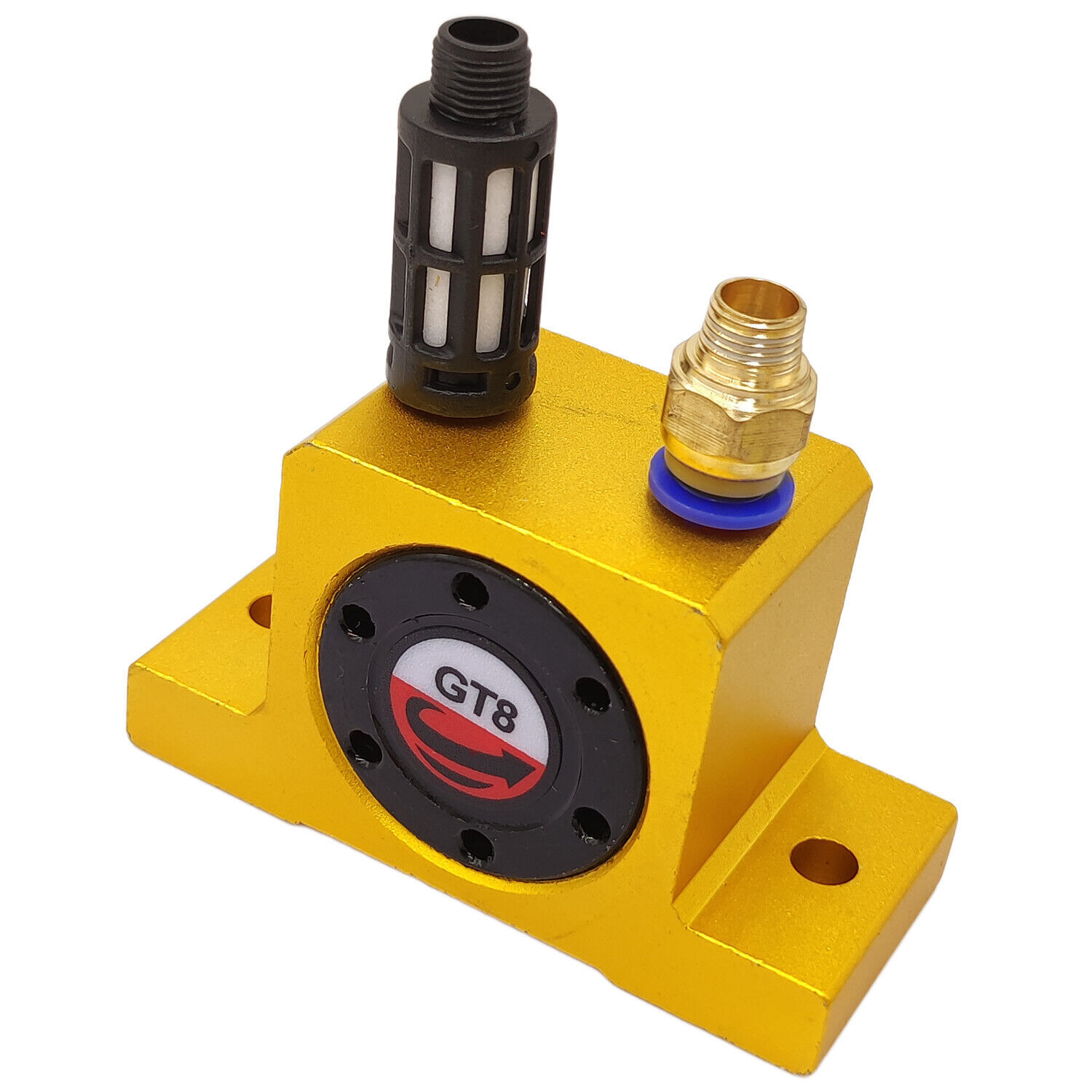 GT-8 1/8” Pneumatic Air Turbine Vibrators Industrial Vibrator for Hopper Golden
