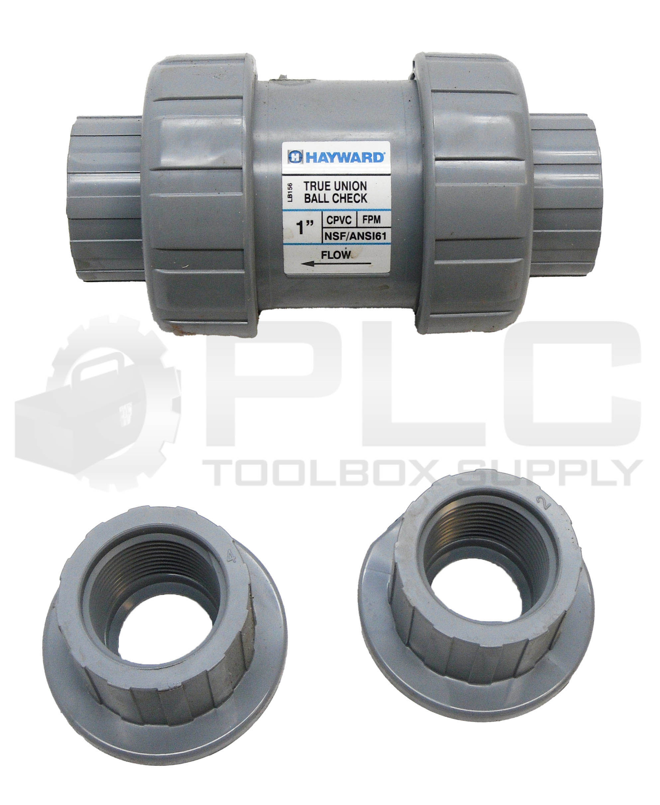 NEW HAYWARD TC20100ST 1″ TRUE UNION BALL CHECK VALVE CPVC