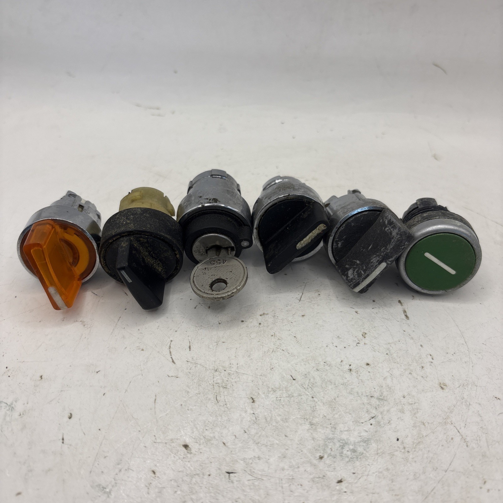 Lot Of 6 Assorted Buttons And Switches Of Various Types