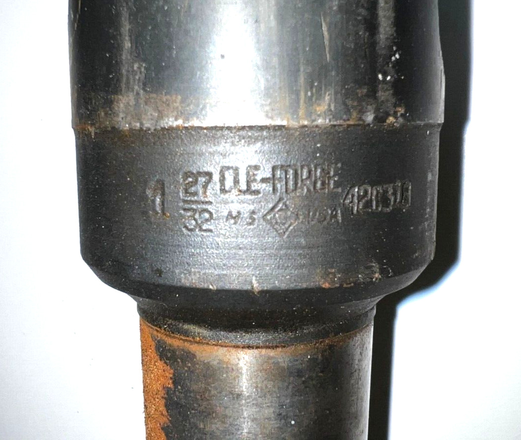 CLEVELAND MORSE TAPER SHANK DRILL BIT MT4 1-27/32″ CUT 11-1/4″ LOC 17″ OAL
