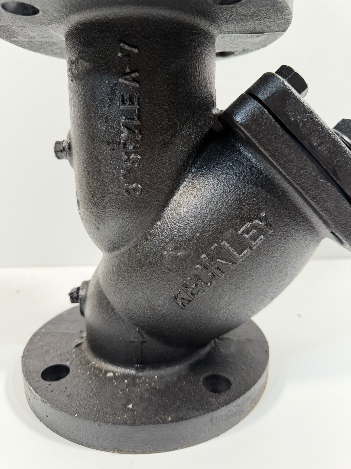 Keckley A-7 Y WYE Strainer, 3″ Pipe, Flanged, Cast Iron, 200 Psi Class 125 NEW
