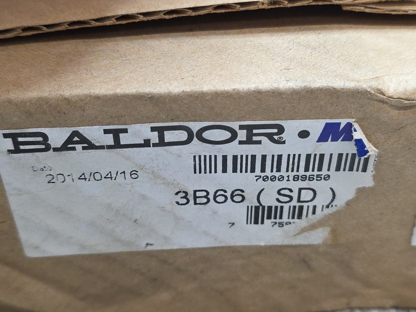 Baldor-Dodge 3 Groove SD Bushing 3B66 6.95″ Diameter A or B Belt 455625 New