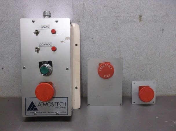 Used ATMOS-TECH Industries Control Box and 2 Cutoff Switches