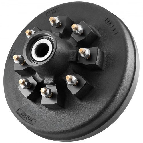 Electric Trailer Brake Drum, 1 Pack, 8-Hole on 4-Inch Bolt Circle Brake Drum for
