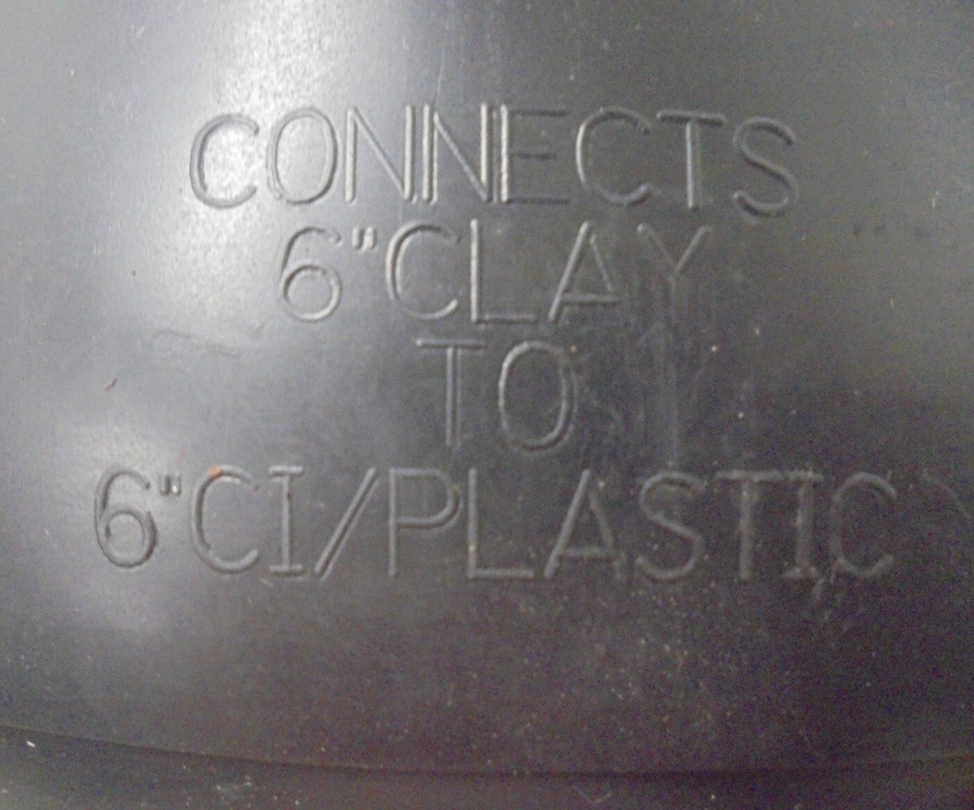 Fernco 6×6 Flexible Rubber Pipe Coupling Connects 6″ Clay to 6″ PVC or Cast Iron