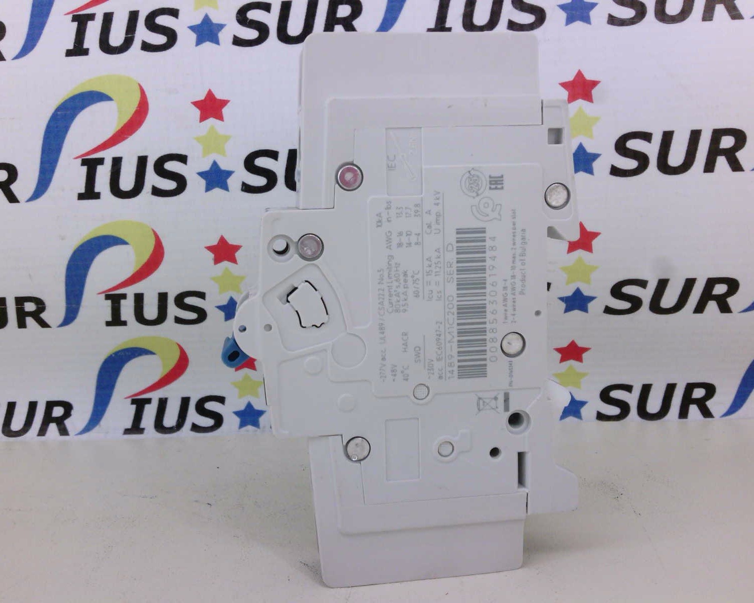 USSP Allen Bradley 1489-M1C200 1 Pole 20 Amp Circuit Breaker Ser D 1489-M C 20A