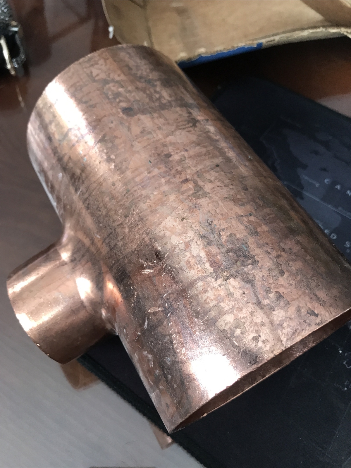 NEW Mueller Industries W040196 WT-600 4-1/8X4-1/8X2-1/8 Pressure Copper Tee
