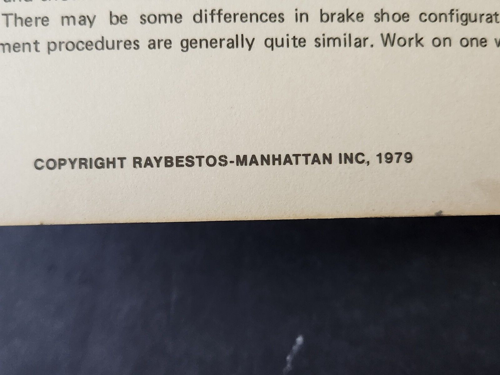 RAYBESTOS Foreign Car Brake Manual 1979