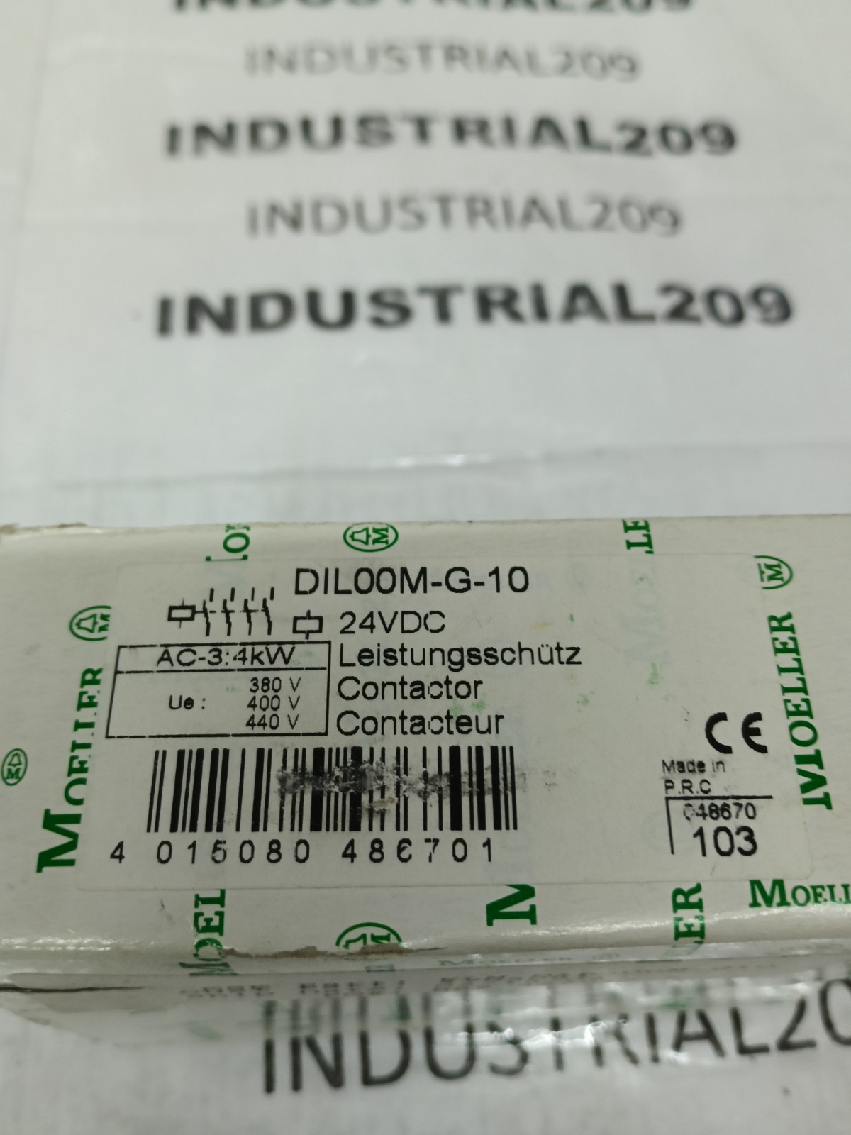 MOLLER DIL00M-G-10 CONTACTOR