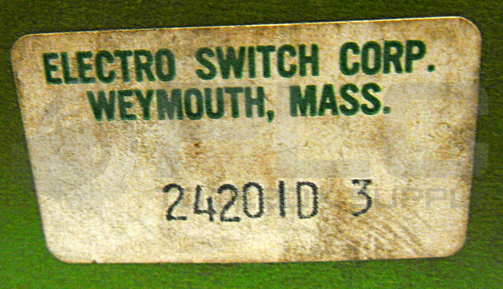 NEW ELECTROSWITCH 2420ID3 ROTARTY SWITCH 24201D3
