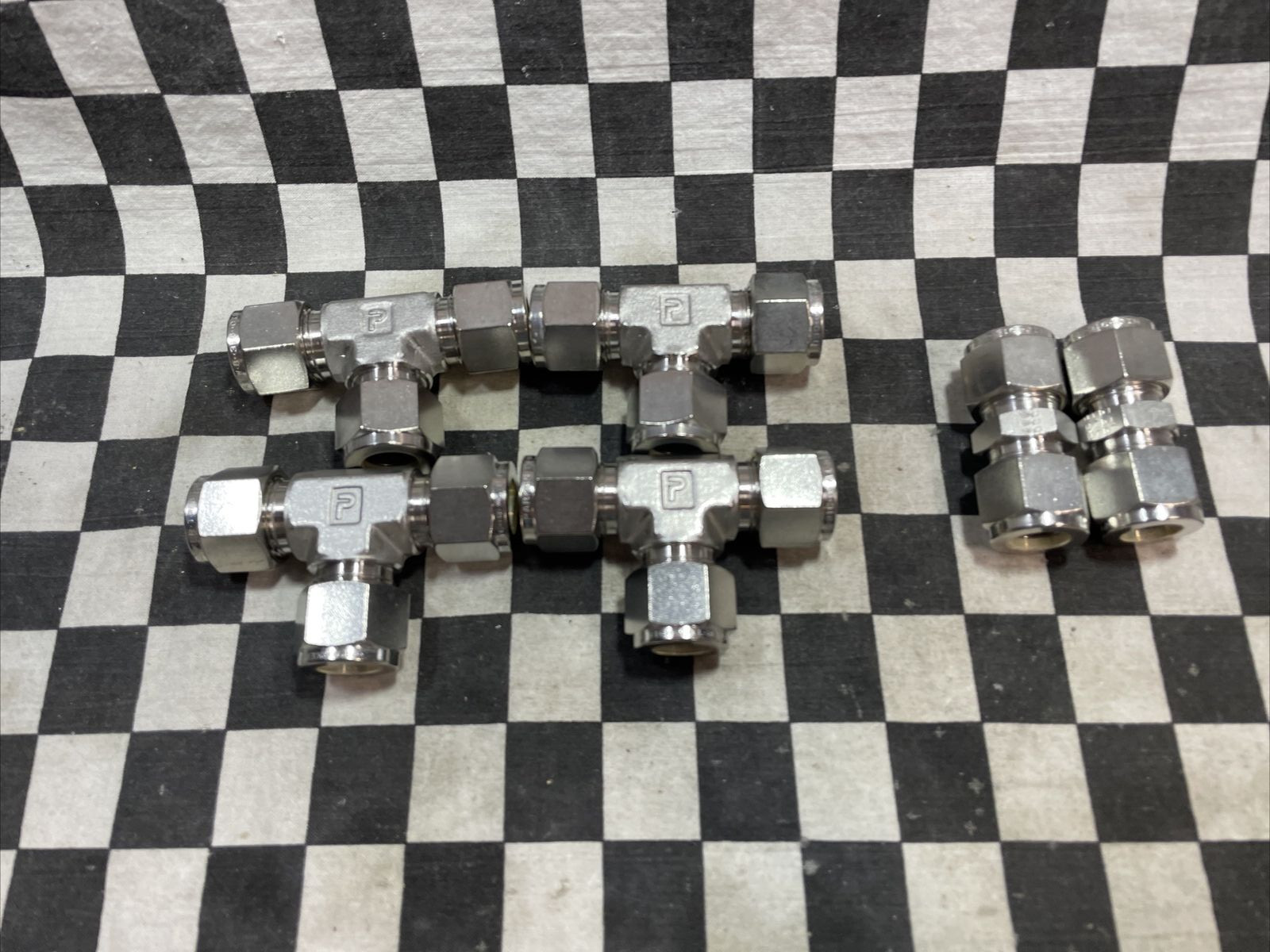 PARKER TEE UNION 1/2″, 8ET8-316 & 8SC8-316 & , LOT OF 6, SHIPSAMEDAY#1557W4