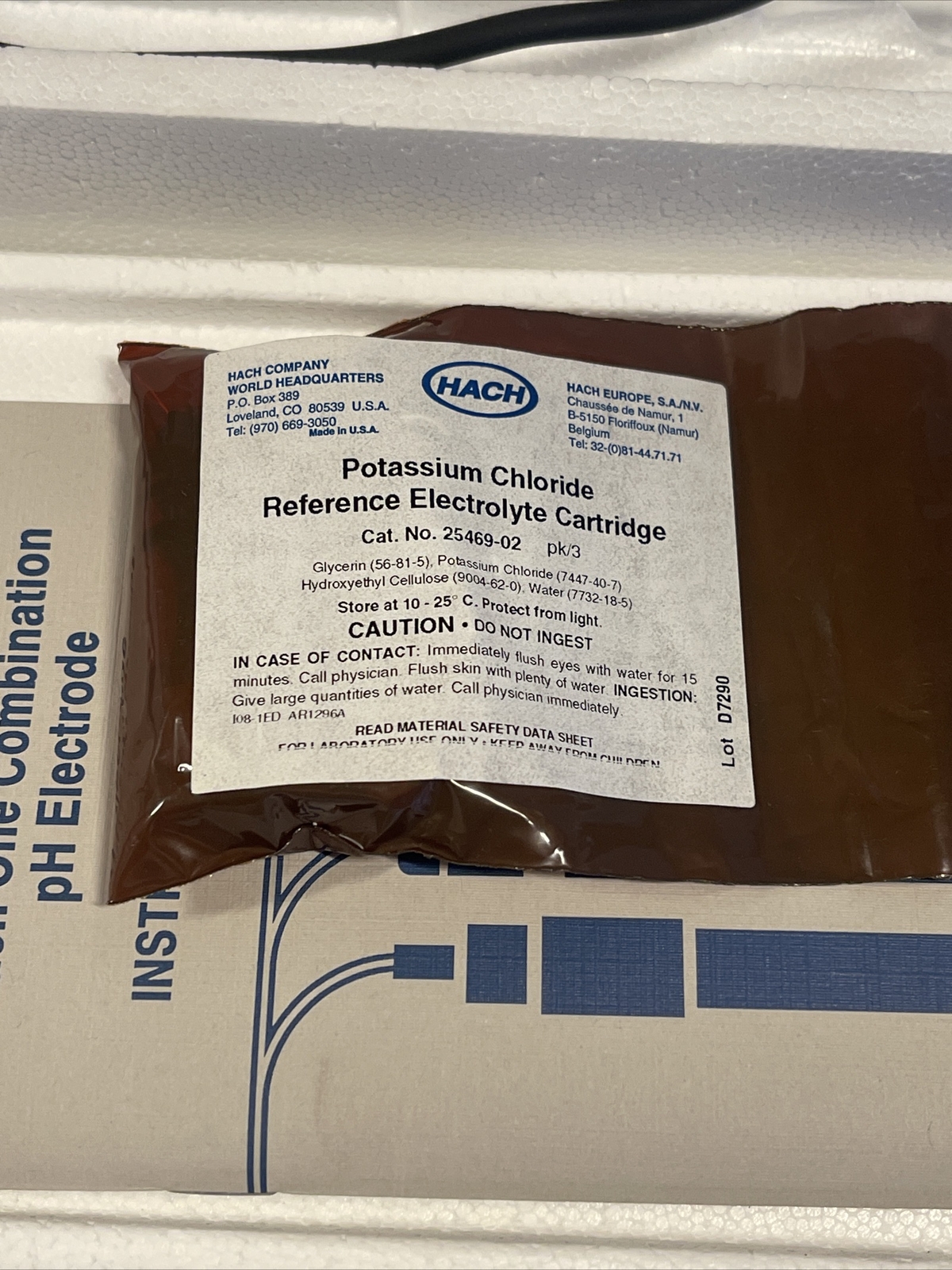 HACH ELECTRODE PRODUCTS 48600 HACH ONE COMBINATION pH Electrode WITH TEMPERATURE