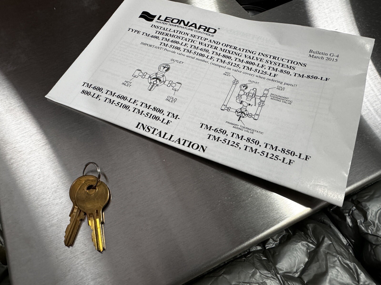 Leonard Mixing Valve Station TM-600-LF