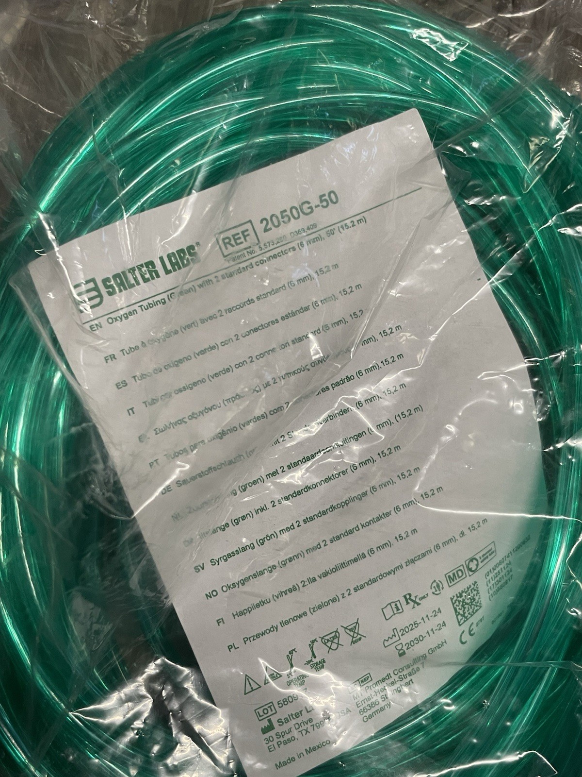 Salter 2050 G-50 Green 50 Feet Sealed New