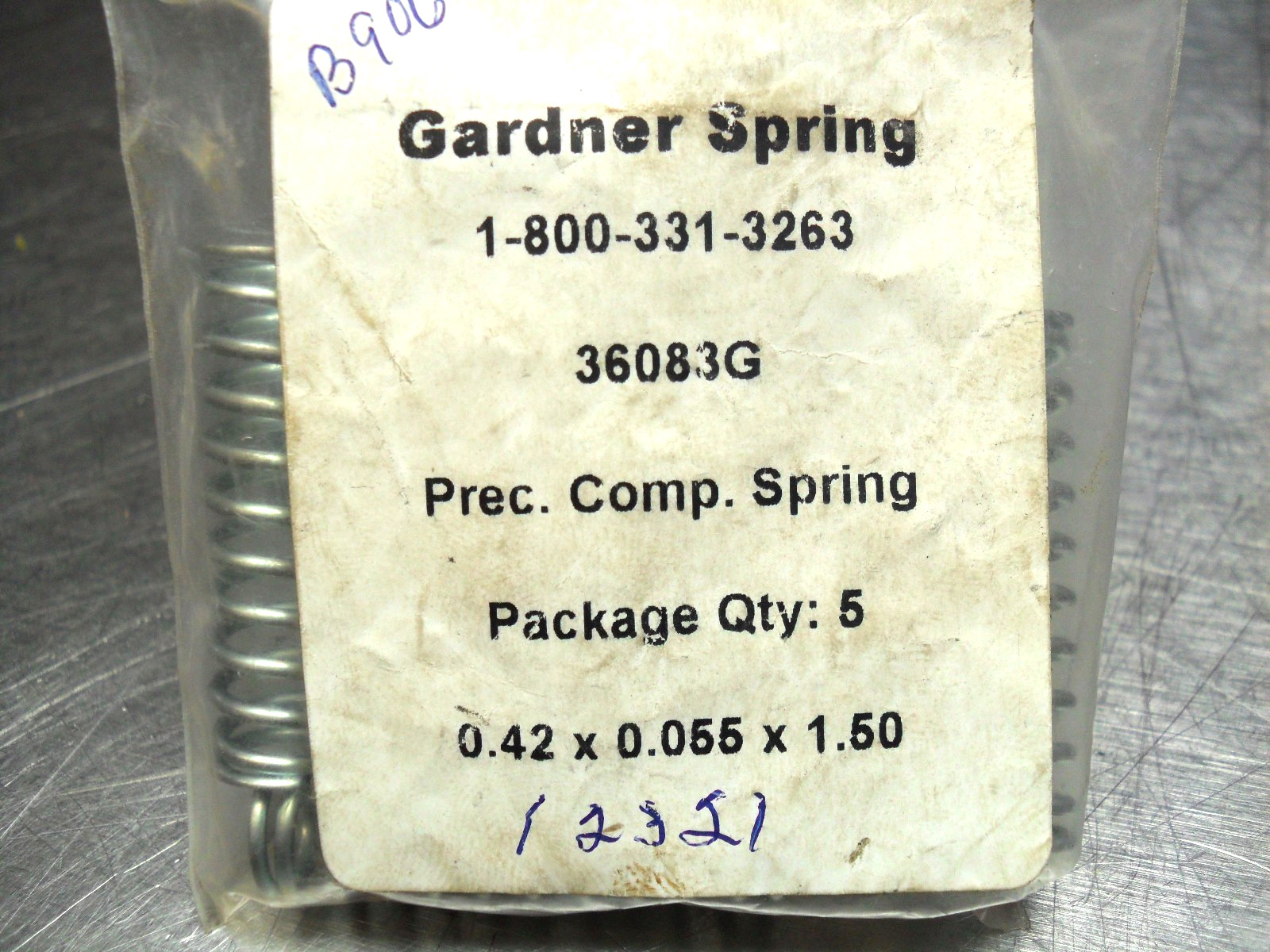 qty 5 – Gardner Springs 36083G 0.42 x 0.055 x 1.50 NIB USA Seller