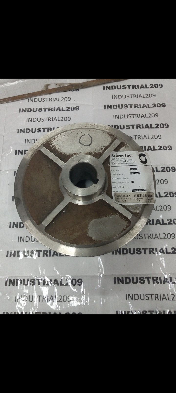 STURM SULZER PUMP IMPELLER 008590317