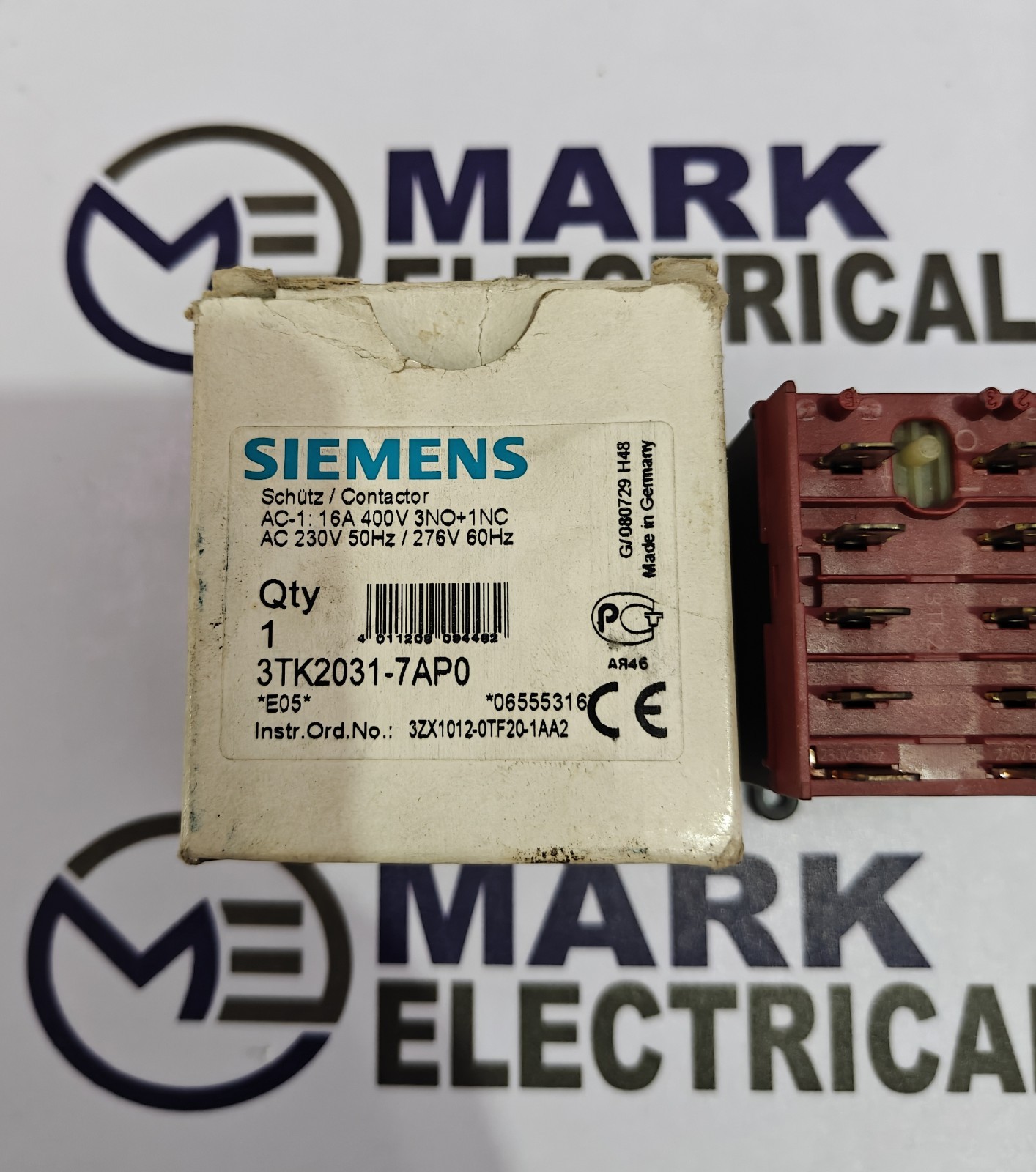 SIEMENS 3TK2031-7AP0 CONTACTOR 16A VOLTAGE 220VAC FREE FAST SHIPPING