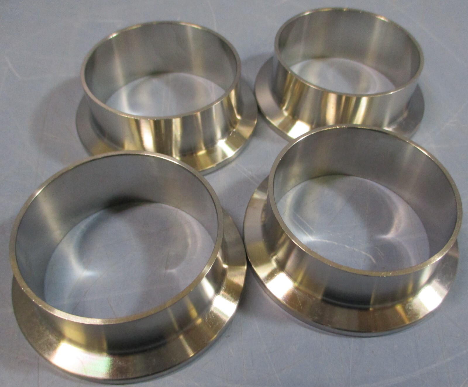 (Lot of 4) Tetra Pak 6-9611-31-0210 Welding Ferrule 1-15/16″Bore 7/8″W 2-1/2″OD