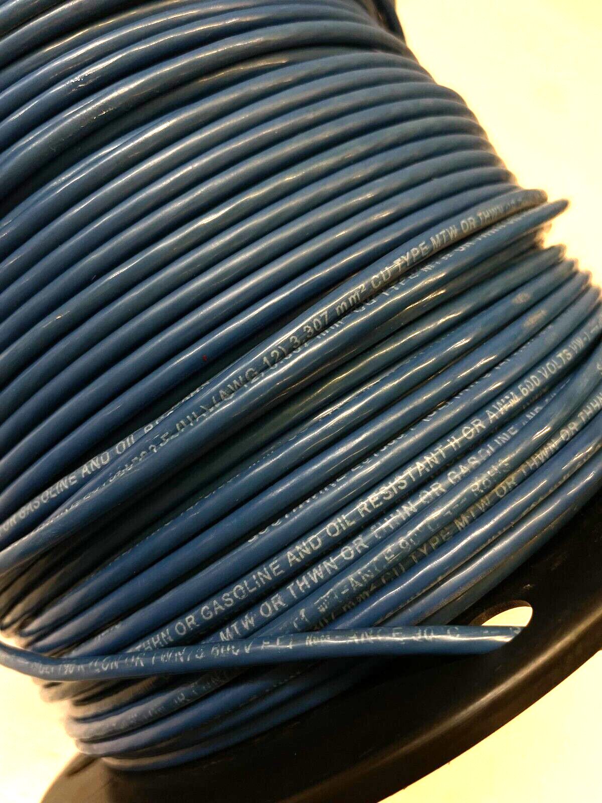 SOUTHWIRE STRANDED COPPER WIRE E51583 12 AWG MAX 600 VOLTS, PARTIAL ROLL ~400FT