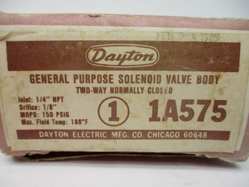 DAYTON ELECTRIC 1A575 150PSI 180’F 1/4″ NSMP