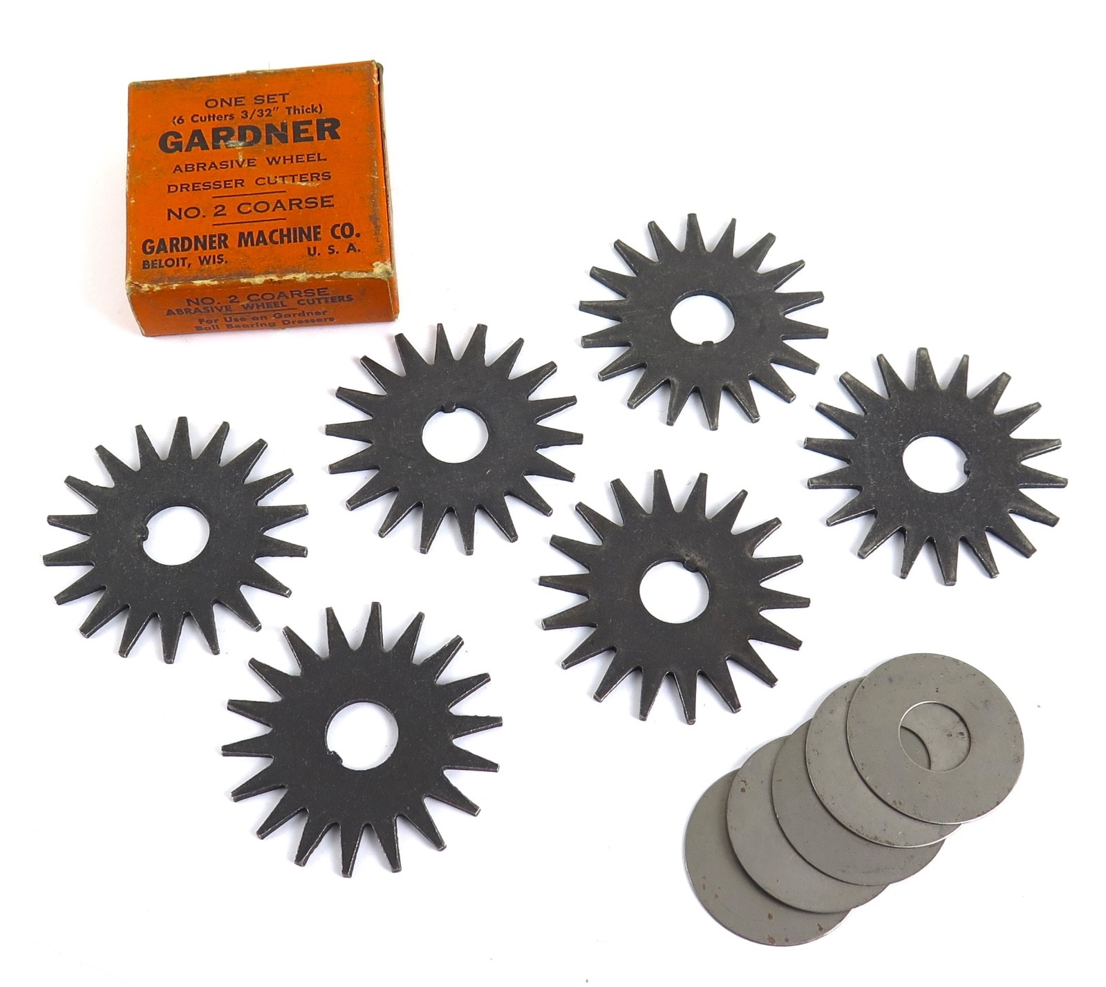 Gardner No. 2 Coarse Abrasive Wheel Dresser Cutters Set – NOS