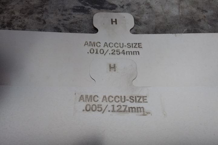American Metals Co. H300 304 SS Size H Starter Precut Slotted Shim Kit
