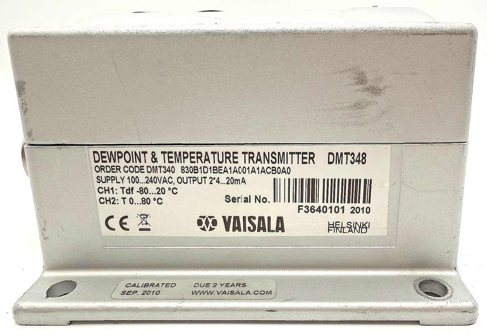 Vaisala DMT348 Dew Point & Temperature Transmitter *Unit Only, No Probe* Tested