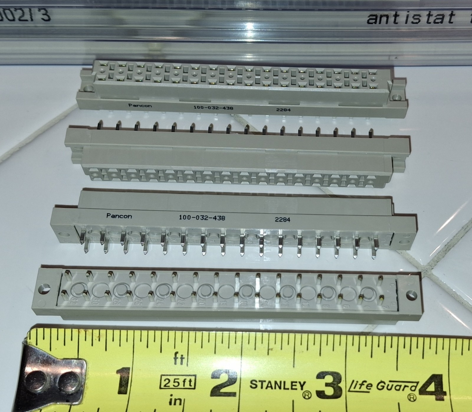 25 Lot Qty Pcs Pancon 32 Contacts Female Connectors 100-032-438 Type D Straight