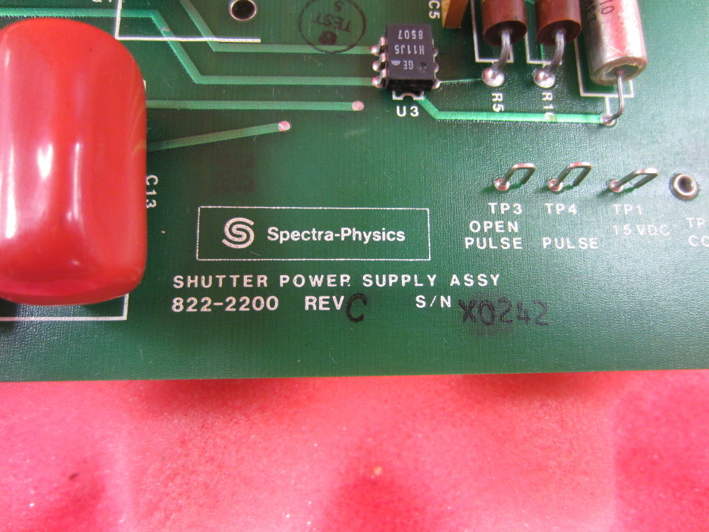 Spectra Physics 822-2200 Shutter Power Supply Assy Rev C