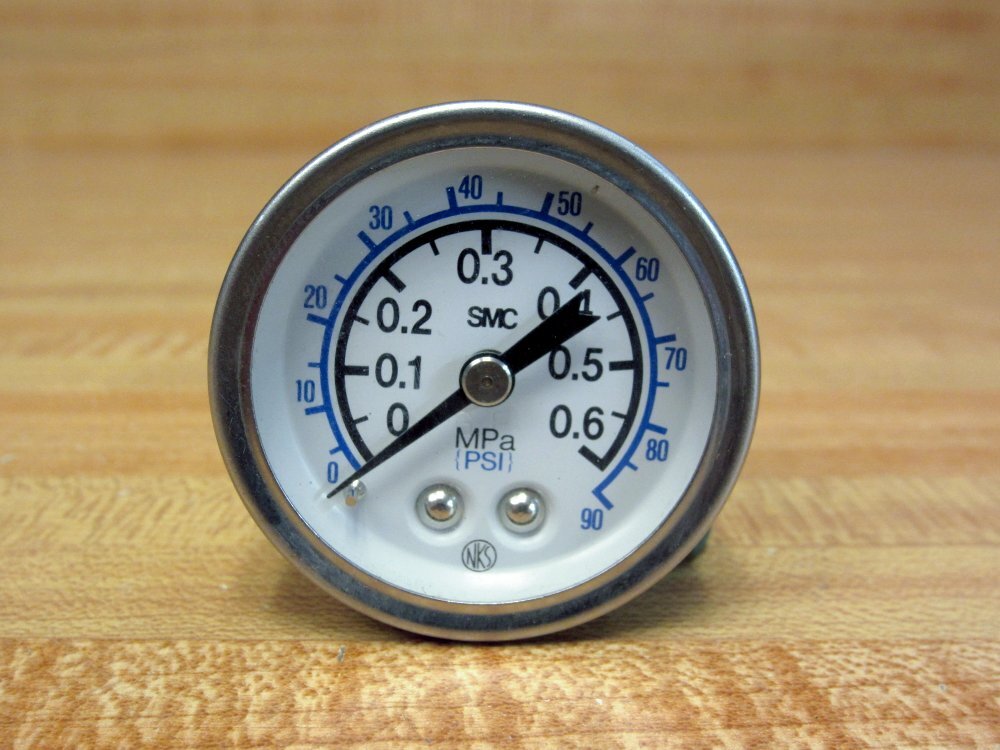 SMC NKS 1.5″ Pressure Gauge 90 PSI
