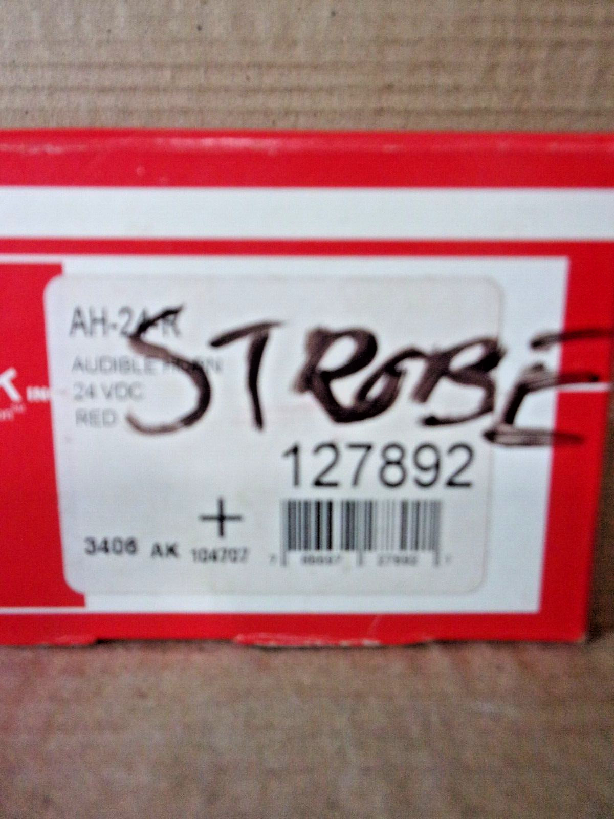NEW WHEELOCK 127892 AUDIBLE HORN FIRE ALARM AK