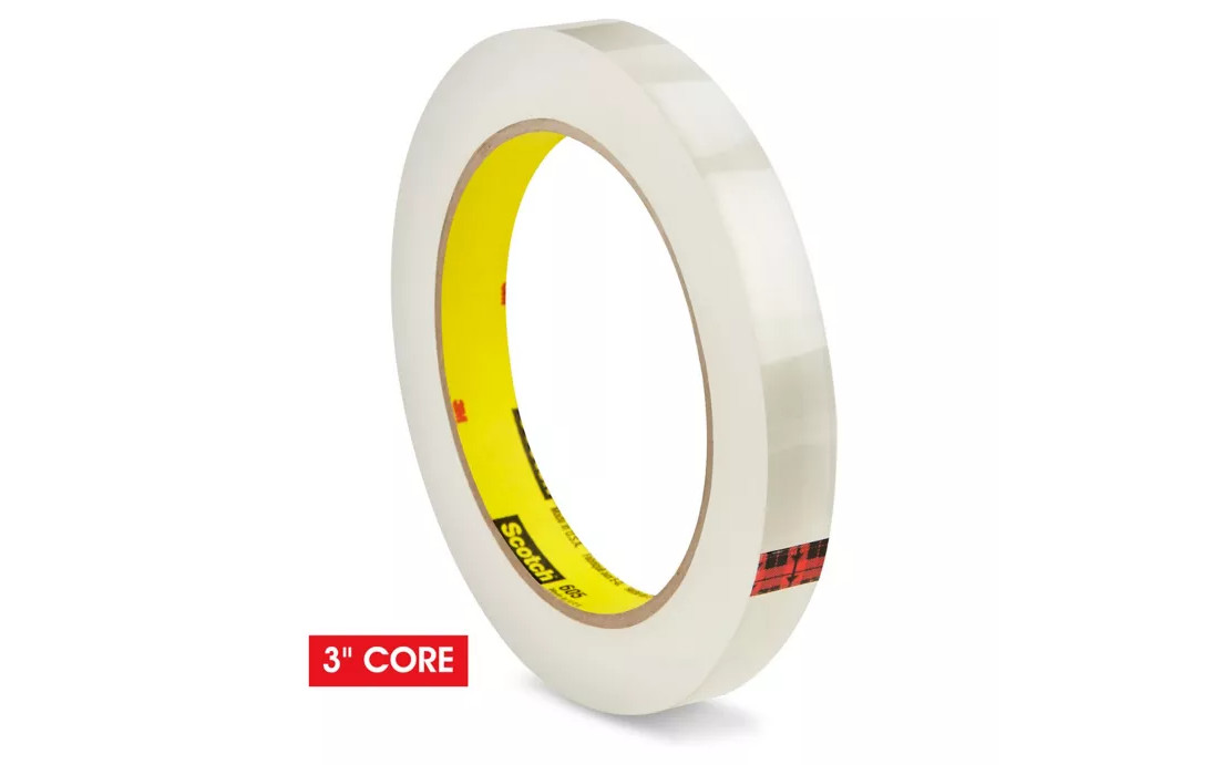 CASE OF 72 Scotch 605 Translucent Clear COLD TEMP Packaging Tape 1/2″ x 72 yds