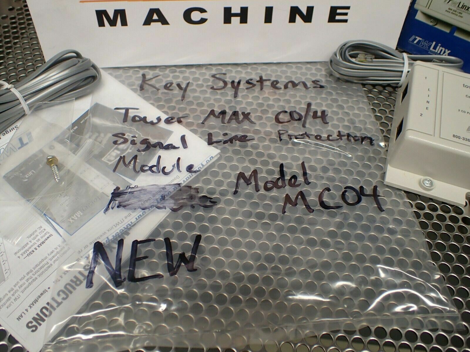 Key Systems Tower Max C0/4 Signal Line Protection Module MC04 New Old Stock