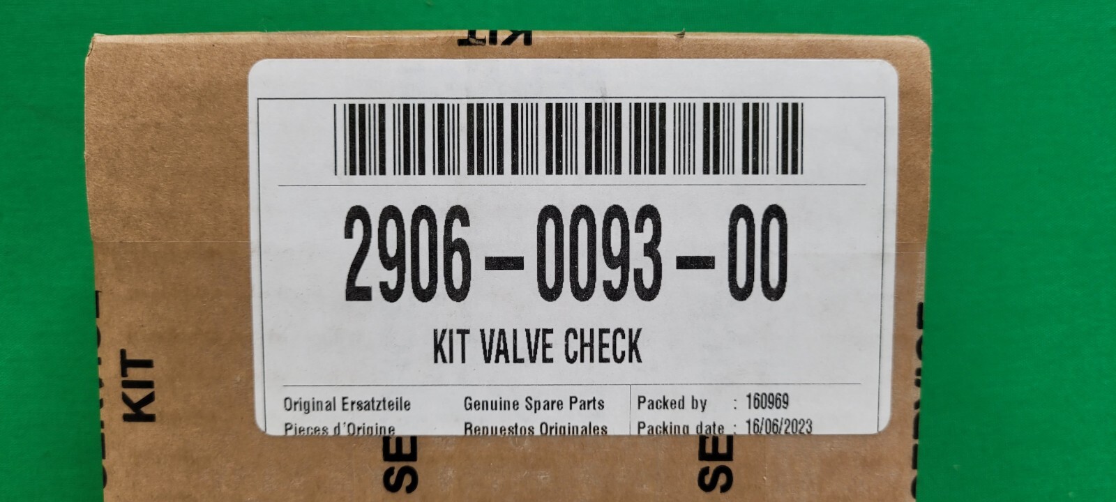 2906-0093-00 ATLAS COPCO Genuine OEM AIR Compressor Check Valve Kit